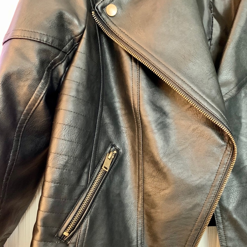 Love Tree Black Motorcycle Jacket